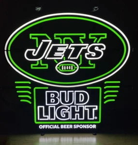 NEW Bud Light New York Jets NFL LED Sign 🔥SHIPS FAST🔥 - Picture 1 of 3