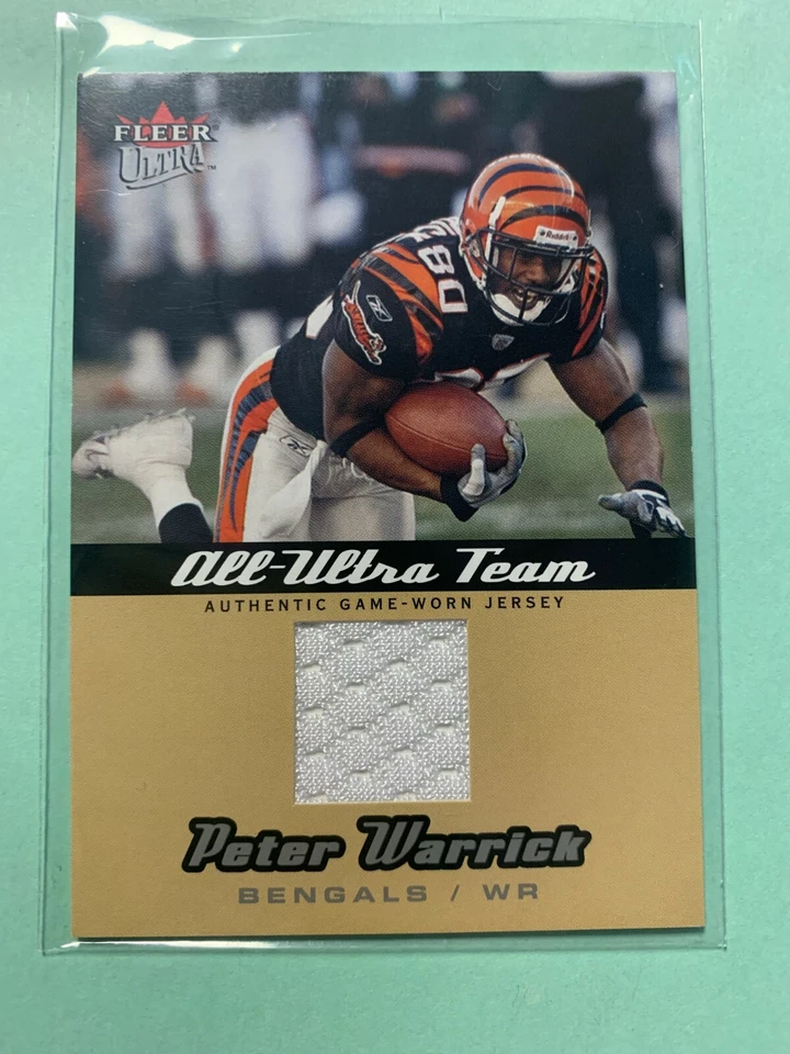 A7014 - 2005 Ultra All-Ultra Team Jerseys Gold #PW Peter Warrick - Image 1 of 1