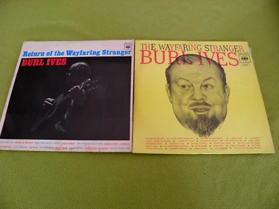 Burl Ives - Wayfaring Stranger + The Return Of Wayfaring RARE Israel Press 2xLP - Image 1 of 4