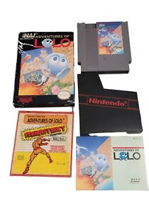 Adventures of Lolo (Nintendo Entertainment System, 1989) CIB W/Permastruct 