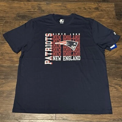 New England Patriots 1960 NFL Starter ropa deportiva equipo logotipo camiseta gráfica talla 2XL Foto 1 de 4