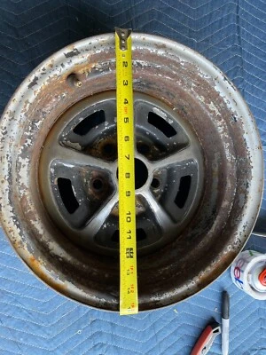 rueda mopar magnum 500 14" x 8,0" patrón de pernos grandes 5 x 4,5 b-cuerpo limpiará Foto 1 de 4