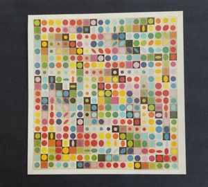 Victor Vasarely Plate From Planetary Folklore Mounted off-set Lithograph 1973 - Picture 1 of 3