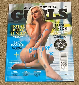 TONI STORM signed handsigniert Fitness Gurls Magazin Aug/Sept 2022 Cover PROOF - Bild 1 von 10