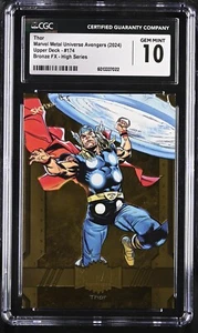 2024 Marvel Metal Avengers Thor Bronze FX CGC 10 GEM MINT - Bild 1 von 2