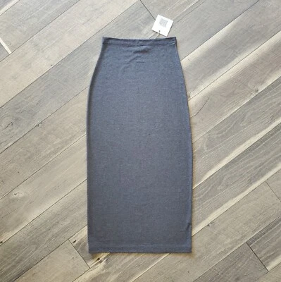 NWT Lilith Of Midi Pencil Skirt Stretch Knit Sparkle Gray S Made In France - Image 1 of 4