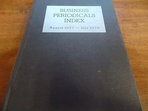 Wirtschaftszeitschriften Index August 1977 - Juli 1978 Ex-FAA Bibliothek 012216ame5 - Bild 1 von 2