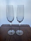  Pair of TIFFANY&CO CLASSIC Crystal Champagne Flutes EUC