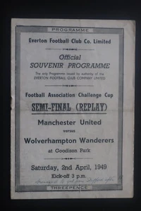Manchester United v Wolverhampton Wanderers 1948-1949 FA Cup Semi Final replay - Picture 1 of 3