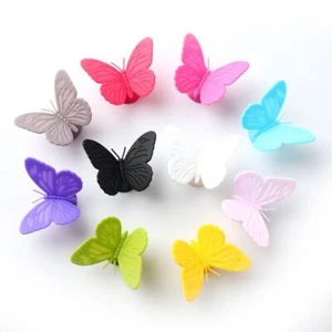 10Pcs Silicone Wine Glass Charm Butterfly Wine Glass Identify Cups1. - Imagen 1 de 9
