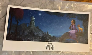 D23 Expo 2022 Wish Collectable Lithograph Disney Exclusive Limited Edition Rare - Picture 1 of 3
