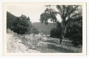 Puente cubierto Scott, Townsend, Vermont RPPC - Imagen 1 de 2