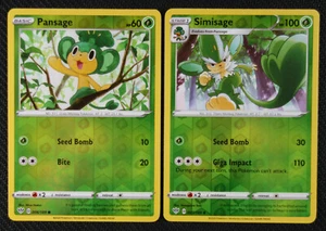 Tarjetas de Pokémon Paisaje 006 Simisaje 007/189 Holo Oscuridad En llamas Casi Nuevo/M - Imagen 1 de 1