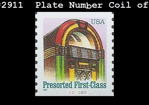USA3 #2911 MNH PNC1 Pl #222222 Juke Box (BEP) - Image 1 of 1