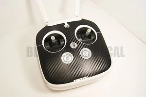DJI Phantom 3 / 4 Transmitter Remote Carbon Fiber Graphic Wrap Skin Advanced Pro - Picture 1 of 2
