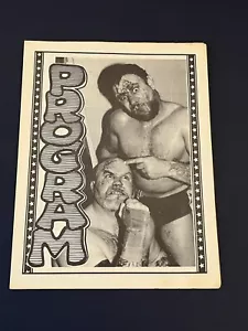 RARE Bobby Eaton Jerry Lawler Championship Memphis Wrestling Program WWE 24 aew - Picture 1 of 3