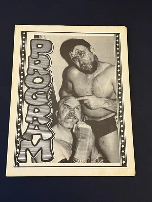 RARE Bobby Eaton Jerry Lawler Championship Memphis Wrestling Program WWE 24 aew - Image 1 of 3