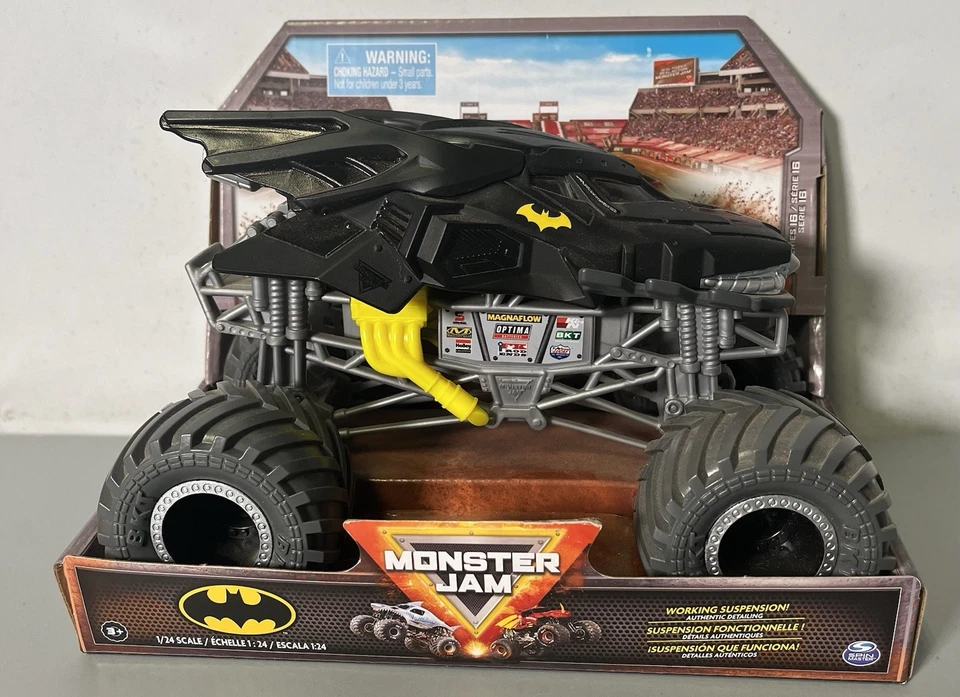 Monster Jam Batman Series 16 True Metal 1:24 Scale Spin Master Collectible NEW - Image 1 of 4