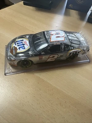 2001 #2 RUSTY WALLACE 1 :24 ACTION MILLER LITE/ HARLEY DAVIDSON CLEAR CAR No Box - Image 1 of 4