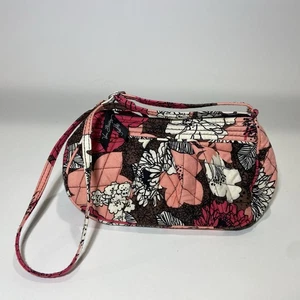 Vera Bradley Frannie Small Crossbody Bag Mocha Rouge Adj Strap EUC - Picture 1 of 10
