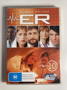 ER - Season 10 Tenth (DVD, 2002) Region 4 - Free Postage - Picture 1 of 10