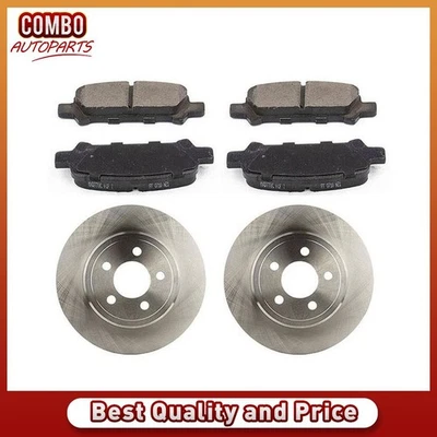 Rotores de freno traseros pastillas de freno de cerámica para 2005-2007 2008 2009 Subaru Legacy Foto 1 de 4