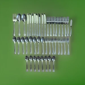 Oneida Bordeaux Besteck Set 40 Teile (Service für acht) Edelstahl +4 Portionen - Bild 1 von 9