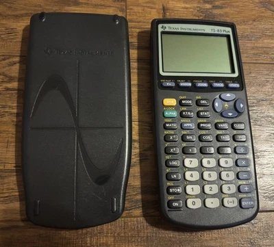 Texas Instruments TI-83 Plus Graphing Calculator T1-83 w Cover Tested Working - Image 1 of 4