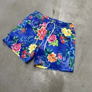 Polo Ralph Lauren Swim Trunks L Medium Floral Hawaiian Print NEW $98+ Beach Wear - Picture 1 of 13
