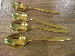 *4 Spoons made of 800 Silver WMF Model Kopenhagen Gilded 96G. - Picture 1 of 2