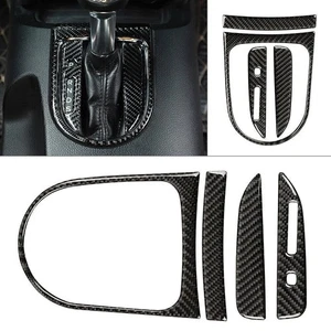 Carbon Fiber Gear Shift Box Panel Cover Trim Kit For Ford Mustang 2015-2017 2016 - Picture 1 of 11