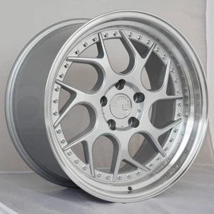 One 18x10.5 Aodhan DS01 DS1 5x114.3 22 Silver Wheel Rim 73.1 - Picture 1 of 6