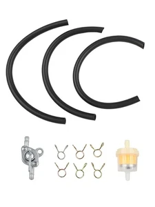 Lawn Mower Accessories Gasoline Tap Filter 5-6mm Black X Hose Clamps Filter - Picture 1 of 12