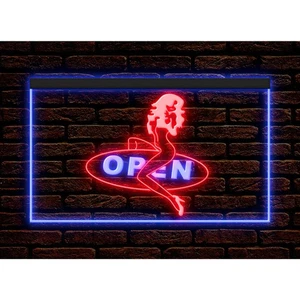 Adult Sexual Shop Store Open Home Decor illuminated Display Neon Sign - Picture 1 of 25