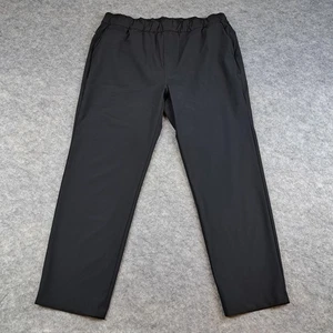 Vuori Pants Womens Large Black Meta Elastic Waist Stretch Athletic Zip Pocket - Picture 1 of 14