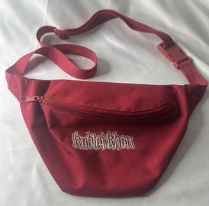 Kublai Khan Band Fanny Pack Side Bag Red Hardcore Metalcore - Picture 1 of 8