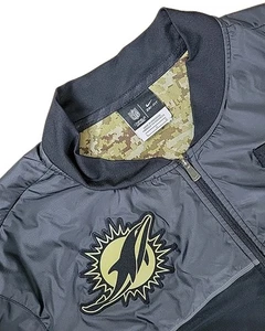 Nike Salute to Service Dri Fit NFL On Field MIAMI DOLPHINS Jacket Large Men - Picture 1 of 12