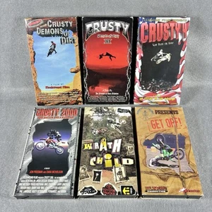 VHS Lot 6 Motocross Wrath Kind Dirt Bike Crusty Demons steigen aus! Videokassetten 90er - Bild 1 von 10