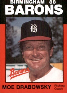 Moe Drabowsky 1988 Best Birmingham Barons #7 RC Birmingham Barons *AutographDen* - Picture 1 of 2