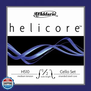 D'Addario Helicore Cello String Set, 1/2 Scale, Medium Tension - Picture 1 of 1