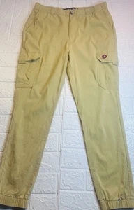 Jogger Utility Nylon Canada Weathergear Cargo Pants Size S/P Beige Lightweight - Picture 1 of 18