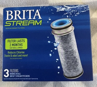 Genuine Brita Stream Pitcher Replacement Water Filter 3 Pack - Image 1 of 4