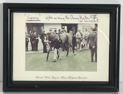 ¿Foto vintage? Caballo Jockey Hallgate Doncaster Casa Georgiana Donald Wallis Foto 1 de 4