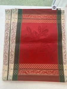 Food Network Placemats Four Winter Crossing Poinsettia Christmas 14” X 19” - Picture 1 of 4