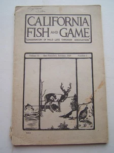 VINTAGE 1929 CALIFORNIA FISH & GAME BOOK CONSERVATION OF WILD LIFE - Bild 1 von 13