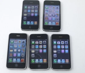 Lot of 5 Working Apple iPhone 3GS A1303 & iPhone 3 8GB-32GB Smartphones - Picture 1 of 13