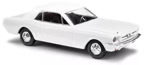 BUSCH Modello Auto Kit 1:87/H0 Auto, Ford Mustang Coupé, Bianco #60216 - Foto 1 di 2