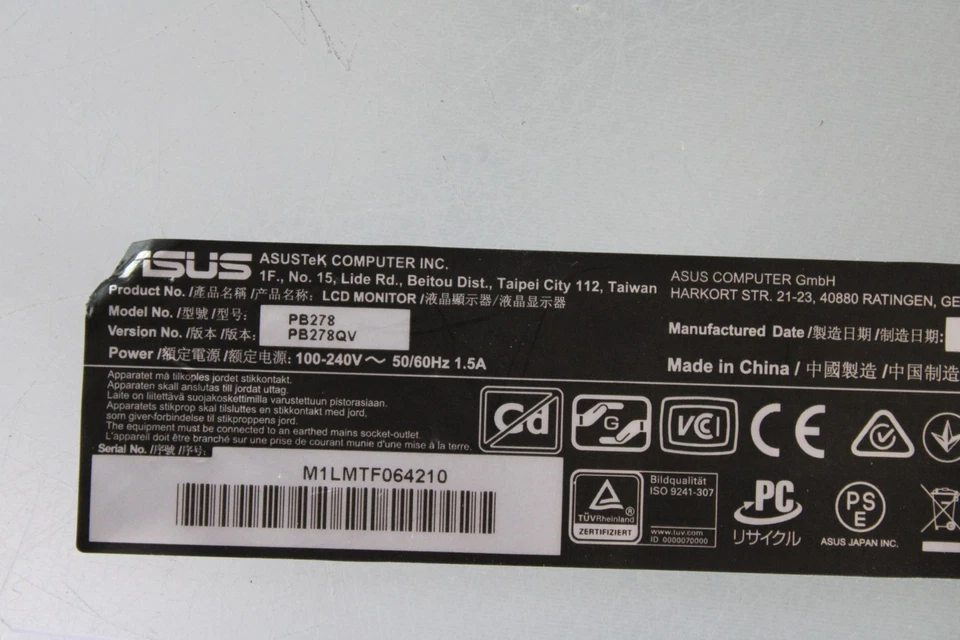 ASUS PB278QV professioneller Monitor 27" Mainboard - Bild 1 von 4