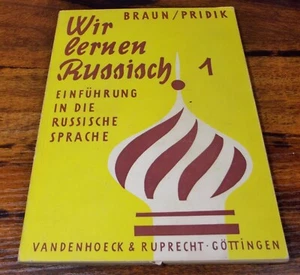 Wir lernen Russisch - Vintage German Language Book on Learning to Speak Russian - Picture 1 of 5