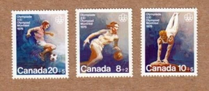 BASKETBALL, SOCCER, GYMNASTIC TEAM SPORT B10-B12 MNH Set of 3 Canada 1976 - Bild 1 von 1